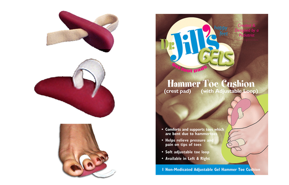 Dr. Jill's Gels Gel Hammer Toe Cushion - Adjustable Crest Pad